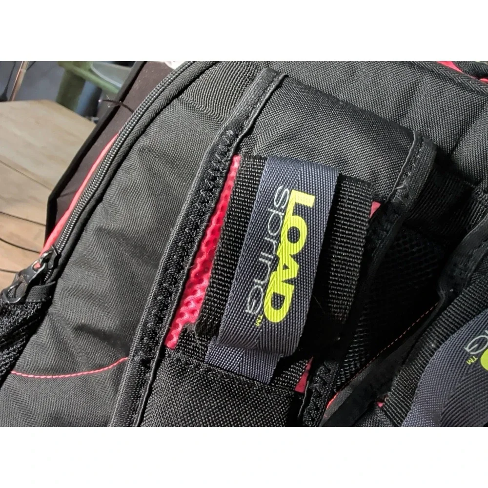 Adidas Load Spring Backpack Black/Orange/pink Back‎ To School Used Good Shape